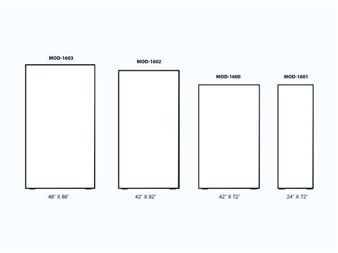 light box sizes for display